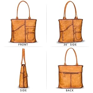 Amazon.com: IVTG Genuinel Leather Shoulder Bag Women Vintage